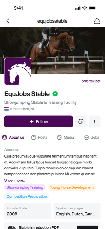 EquJobs stable page
