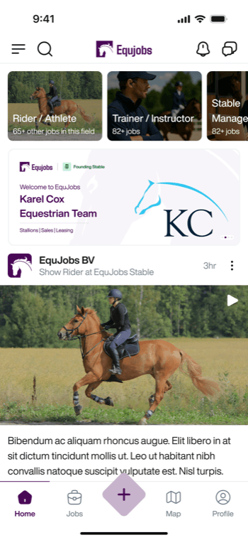 EquJobs community feed